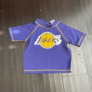 NBA Lakers Toddler rash guard in 2T